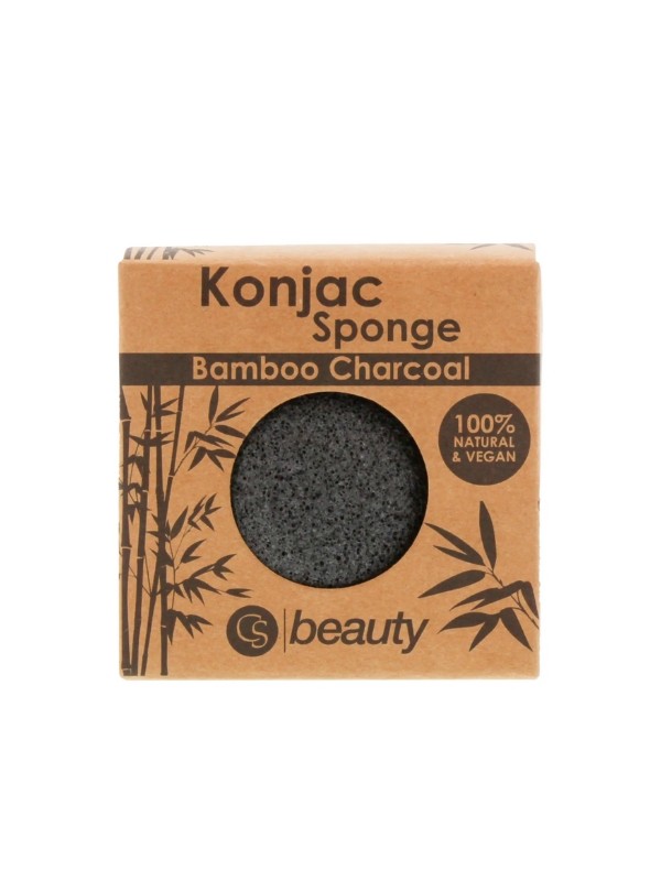 CS Beauty Konjac Bamboo & Charcoal Sponge 1 Stück