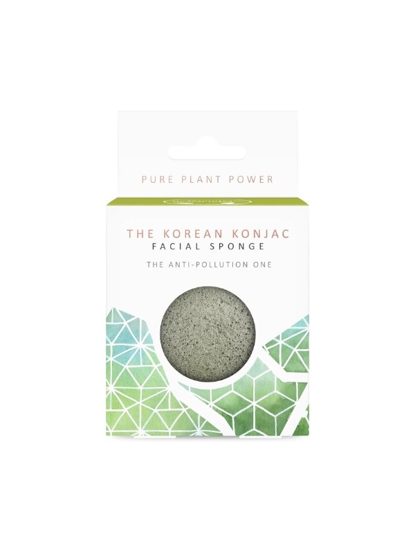 De Koreaanse Konjac Sponge Company Toermalijn Konjac-spons 1 stuk