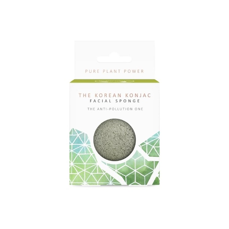 De Koreaanse Konjac Sponge Company Toermalijn Konjac-spons 1 stuk