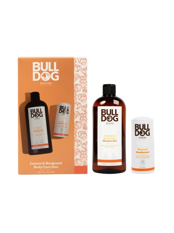 Bulldog Body Lemon & Bergamot body care set: Shower gel 500 ml + Antiperspirant Roll-on 75 ml