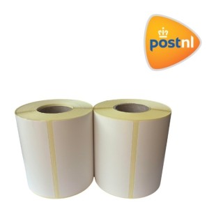 Post.NL verzendlabel wit, 102 mm x 150 mm, 300 etiketten op rol, 25 mm kern, ECO thermisch, duurzaam 2-pack