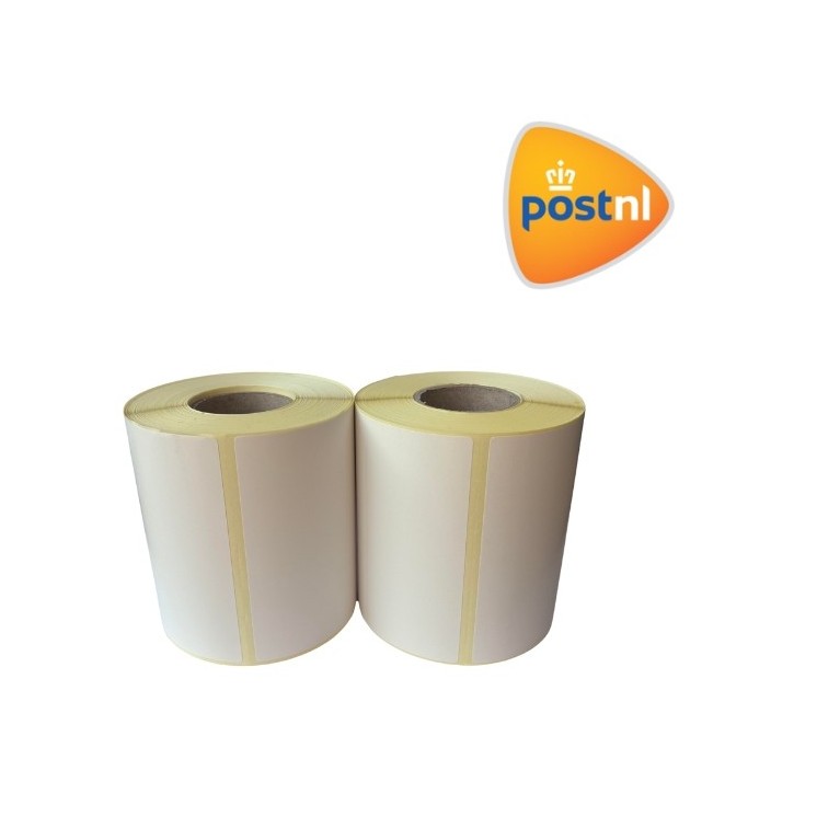 Post.NL verzendlabel wit, 102 mm x 150 mm, 300 etiketten op rol, 25 mm kern, ECO thermisch, duurzaam 2-pack