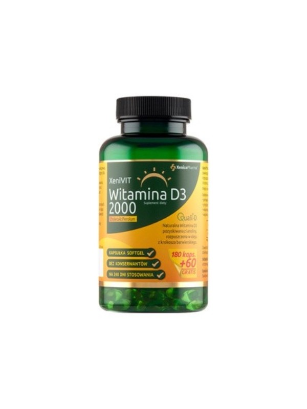 XeniVIT Vitamin D3 2000 IU 240 capsules