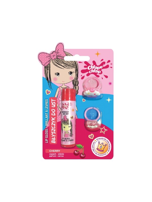 Chlapu Chlap Cherry Lipgloss + 2 Ringen