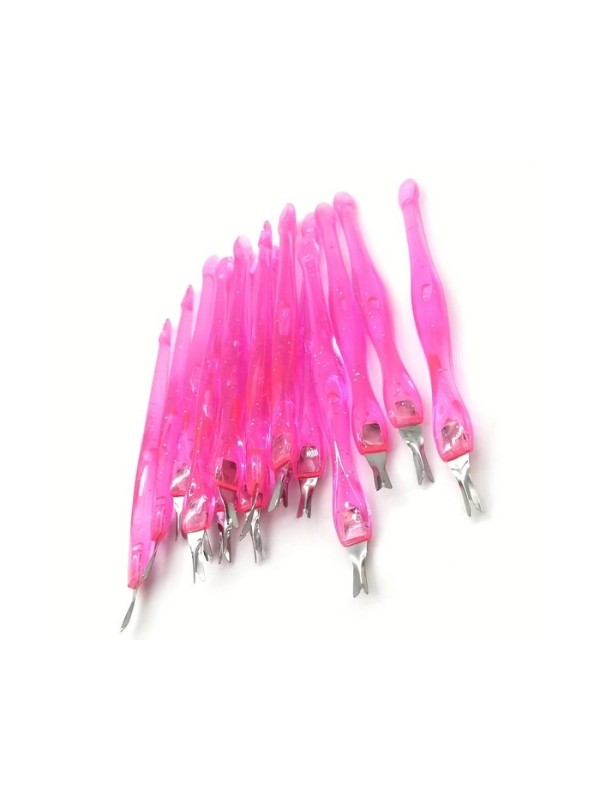 Set of Pink cuticle removal tools, 10 pieces