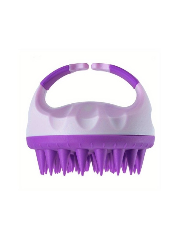 Violet siliconen hoofdhuidmassager 1 stuk