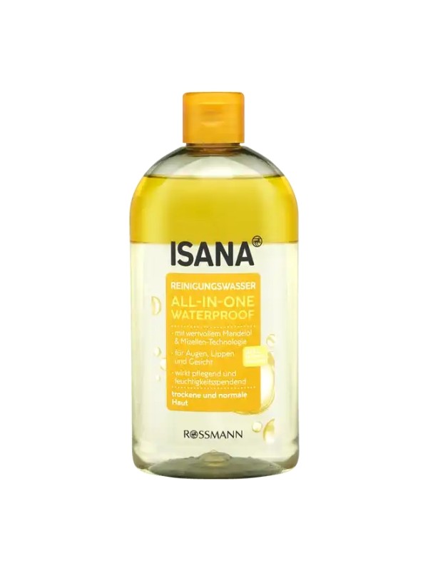 Isana All-In-One tweefasige micellaire vloeistof voor waterproof make-up verwijderen 400 ml