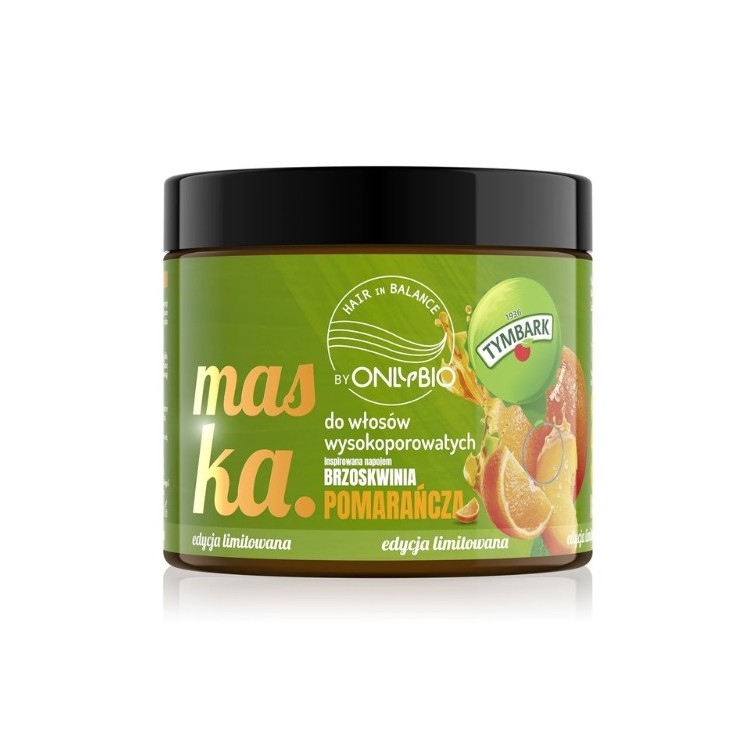 OnlyBio Hair in Balance x Tymbark Maske für Haare mit hoher Porosität Orange-Pfirsich 400 ml