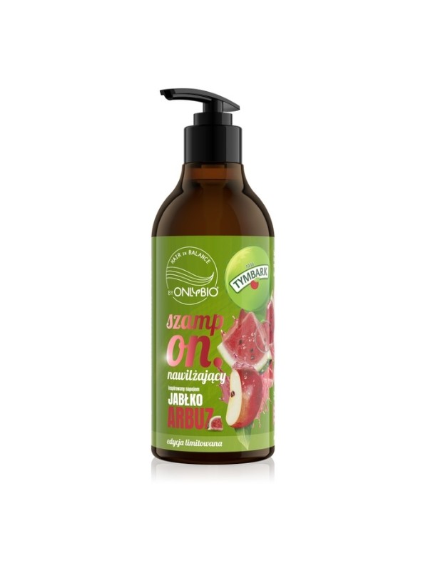 OnlyBio Hair in Balance x Tymbark Feuchtigkeitsspendendes Apfel-Wassermelonen-Shampoo 400 ml