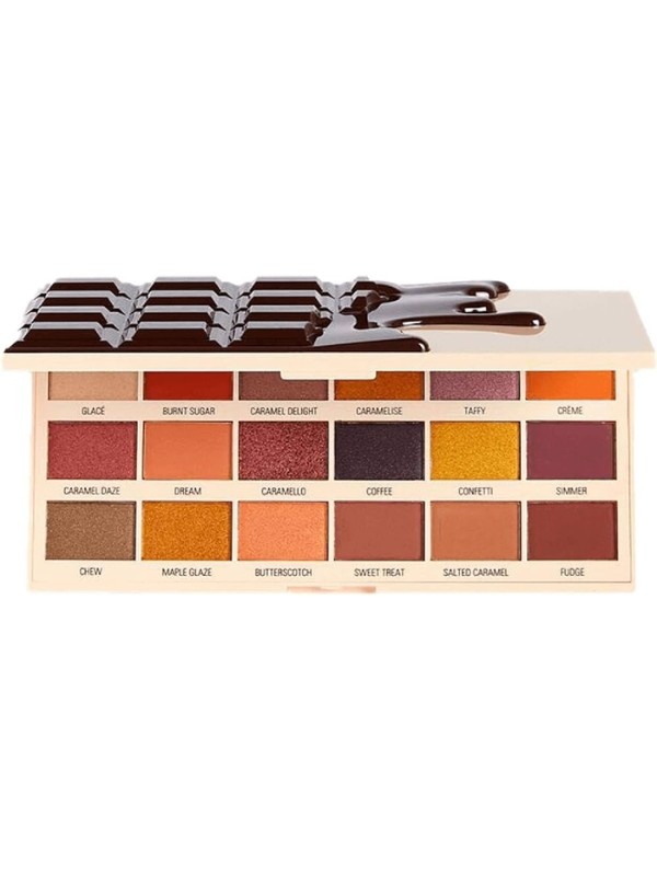 Makeup Revolution I Heart Palette van 18 Chocolate Caramel Nudes oogschaduws