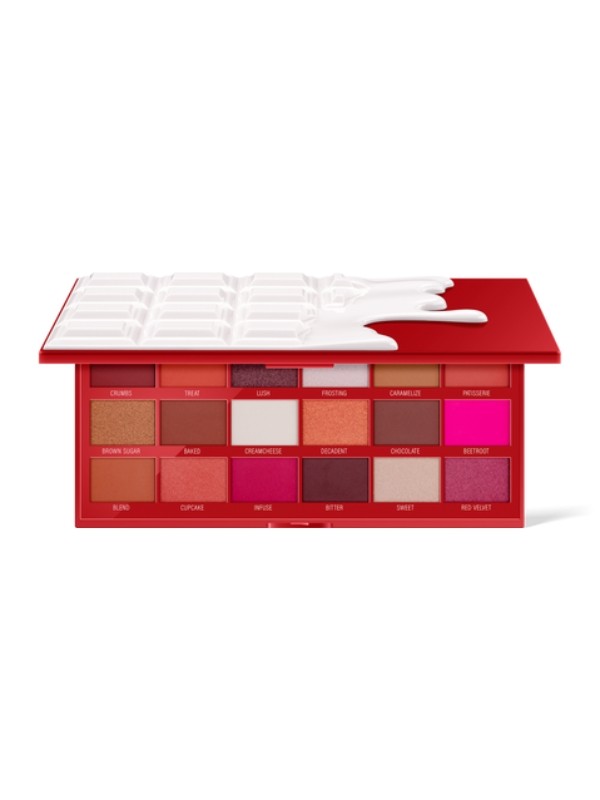 Makeup Revolution I Heart Makeup Palette mit 18 Lidschatten Chocolate Red Velvet 1 g