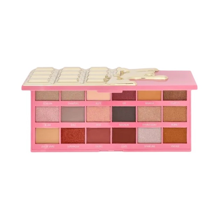 Makeup Revolution I Heart Makeup Palette mit 18 Lidschatten Chocolate Rose Fizz 1 g