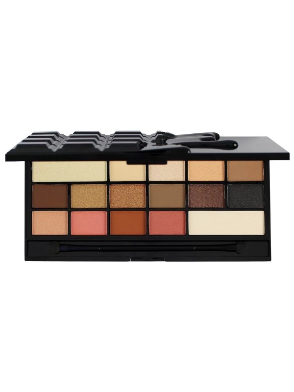 Makeup Revolution I Heart Makeup Palette of 16 eye shadows Chocolate Vice 3.66 g