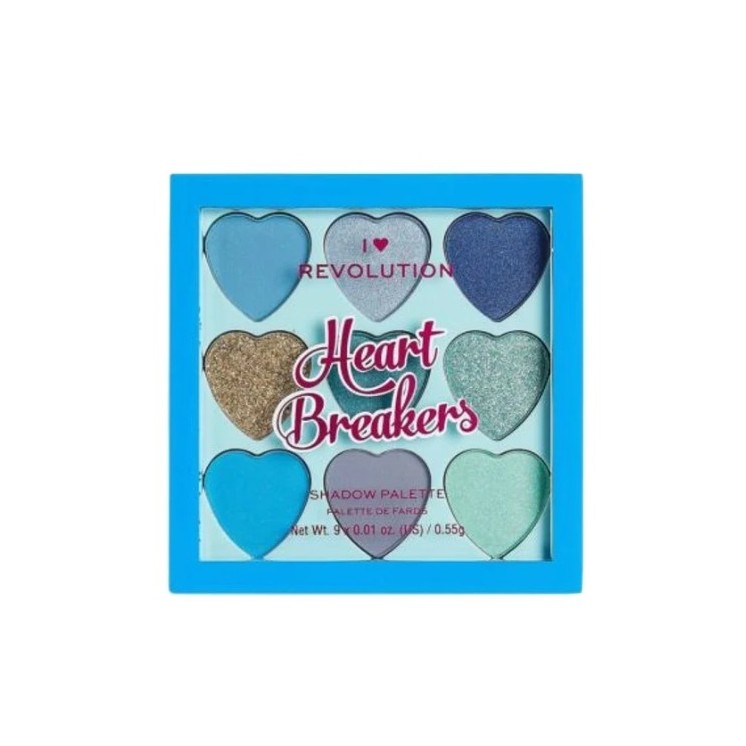 Makeup Revolution I Heart Makeup Palette mit 9 Lidschatten Heart Brakers Daydream 0,55 g