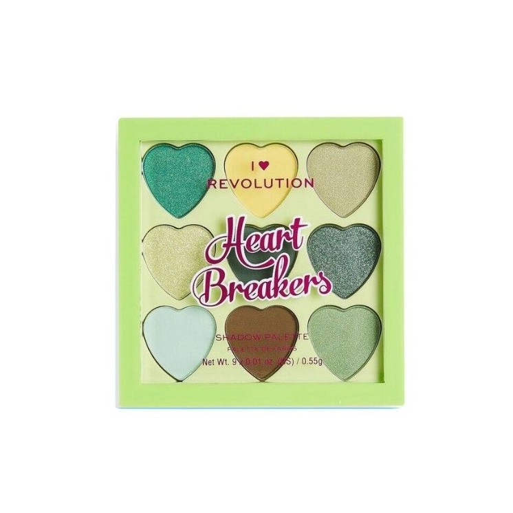Makeup Revolution I Heart Makeup Palette mit 9 Lidschatten Heart Brakers Lucky 0,55 g
