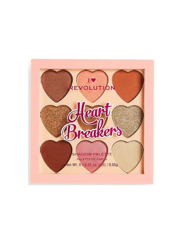 Makeup Revolution I Heart Makeup Palette mit 9 Lidschatten Heart Brakers Majestic 0,55 g