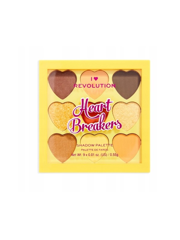 Makeup Revolution I Heart Revolution Palette mit 9 Lidschatten Heartbreakers Joy 0,55 g