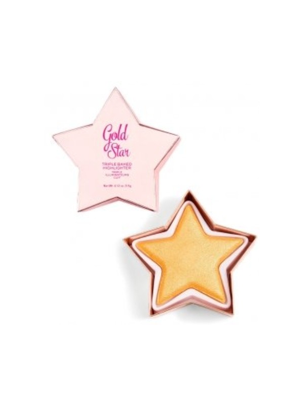 Makeup Revolution I Heart Revolution Star of Show Face highlighter Gold Star 5 g