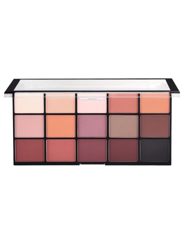 Makeup Revolution Re-loaded Palette of 15 eye shadows Basic Matt 5 g