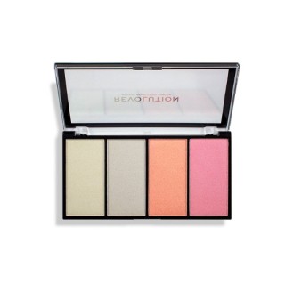 Makeup Revolution Re-loaded Palette of 4 Luster Lights Cool face highlighters 5 g