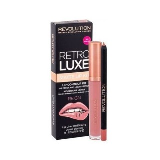 Makeup Revolution Retro Luxe Matte Kit Reign lipmake-upset: Lipgloss 5 ml + Lippotlood 1 g