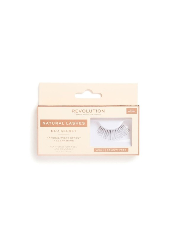 Makeup Revolution Natural Lashes Strip eyelashes / NO.1 /