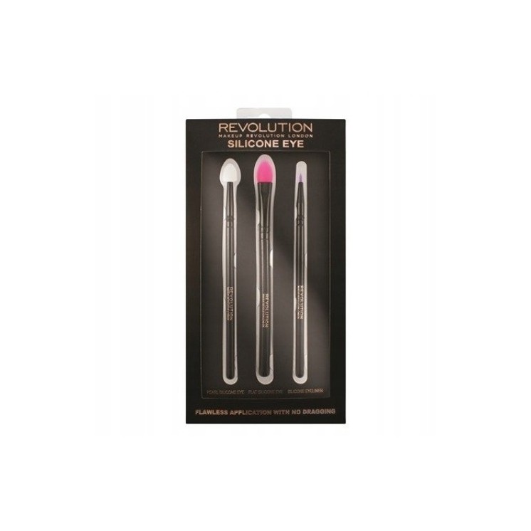 Makeup Revolution Set of 3 silicone eye makeup brushes