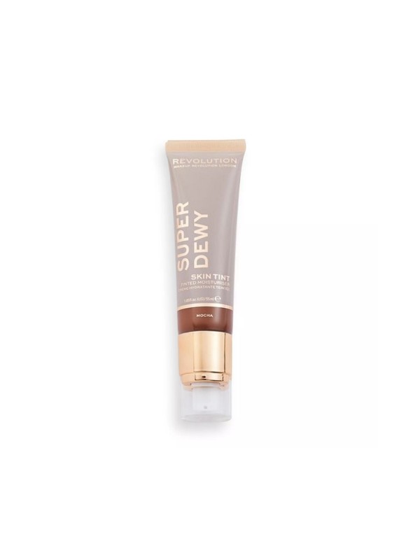 Makeup Revolution SuperDewy Coloring Mocha Feuchtigkeitsspendende Gesichtscreme 50 ml