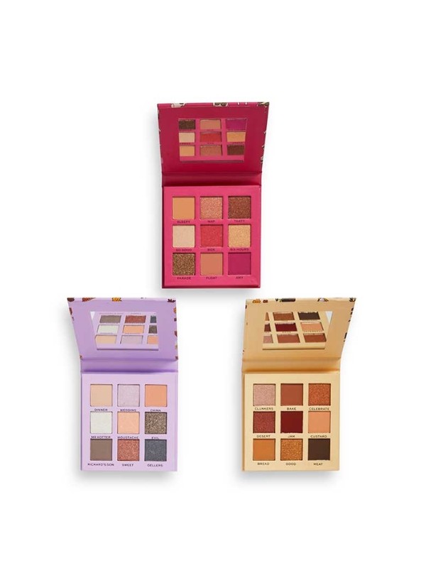 Makeup Revolution x Friends Set mit 3 Paletten für 9 Giving's Eyes Lidschatten