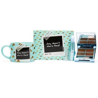 Makeup Revolution XMASS x Friends Joye doesn't share food gift set: Eyebrow styling set, Lip balm and Mug