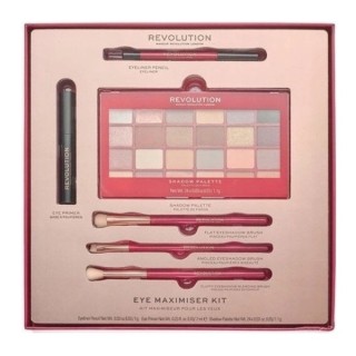 Revolution Eye Maximiser Kit Gift Set: Oogschaduwpalet, Eyeliner, Oogschaduwprimer en 3 make-upborstels