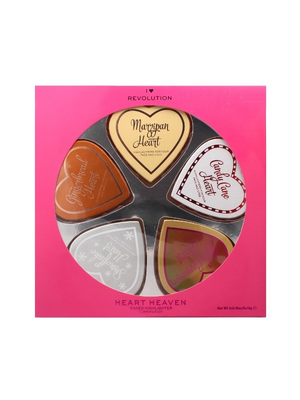 Makeup Revolution I Heart Revolution Set of 5 Face Highlighters