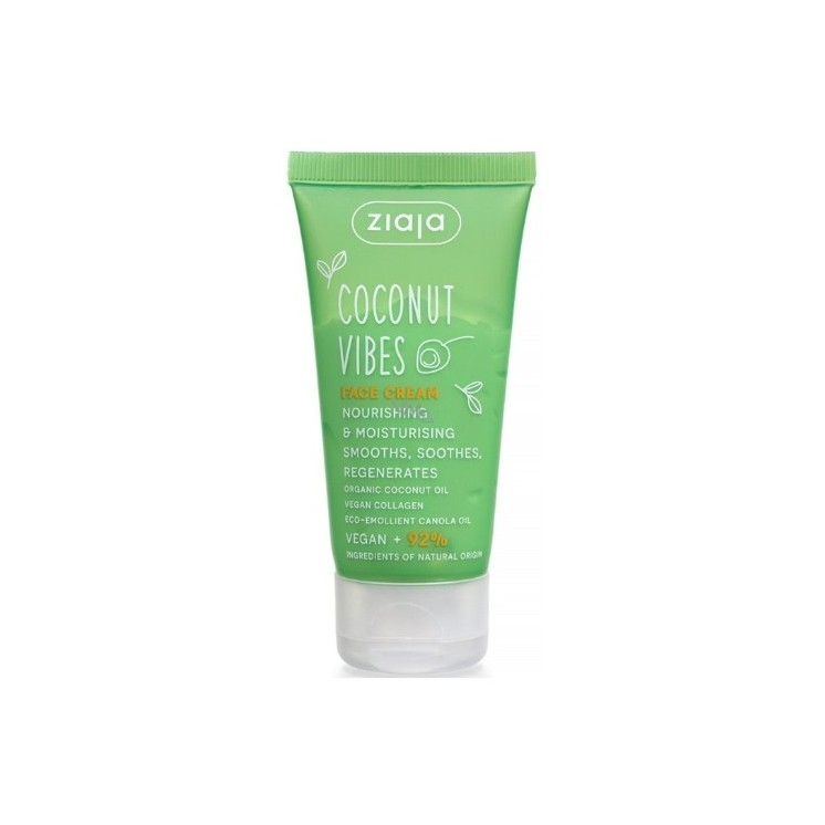 Ziaja Coconut Vibes voedende en hydraterende gezichtscrème 50 ml