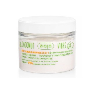 Ziaja Coconut Vibes 2in1 smoothing and exfoliating Peeling & body mousse 270 ml