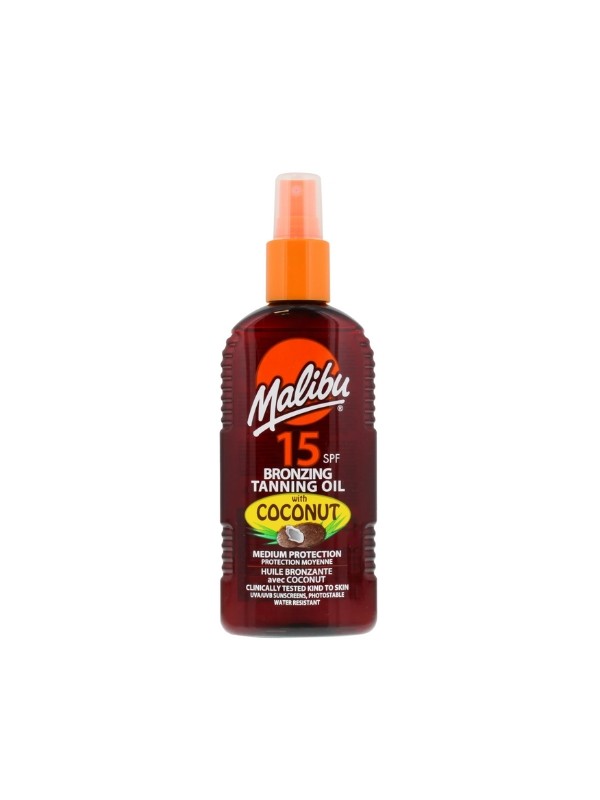 Malibu Bronzing Bruiningsolie SPF15 Coconut 200 ml