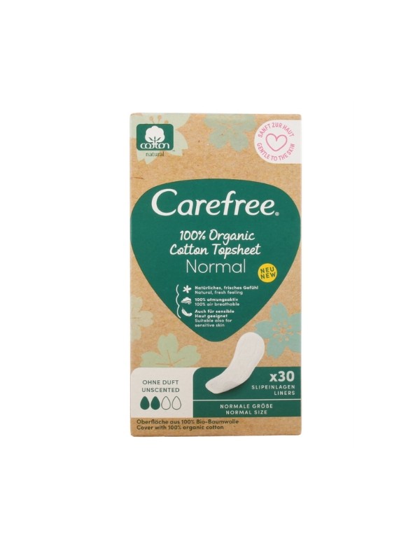 Carefree Normal Organic Cotton panty liners 30 pieces