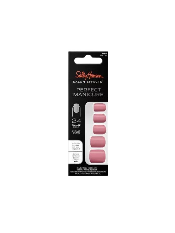 Sally Hansen Salon Effects Perfect Manicure Nail tips Pink Clay 24 pieces