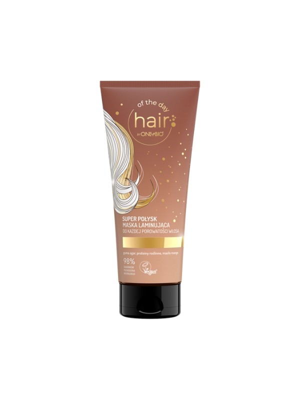 Onlybio Hair of the day Super glans Lamineermasker voor alle haarporositeit 200 ml