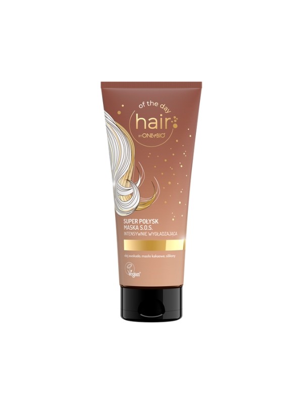 Onlybio Hair of the day Super glans SOS-masker intensief gladmakend 200 ml