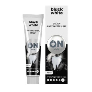 ON WHITE BLACK Whitening-tandpasta met houtskool 75 ml