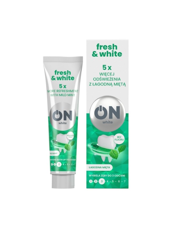 ON WHITE FRESH Whitening tandpasta Milde munt 75 ml