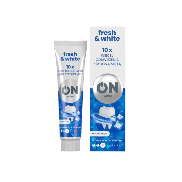 ON WHITE FRESH Whitening toothpaste Strong mint 75 ml