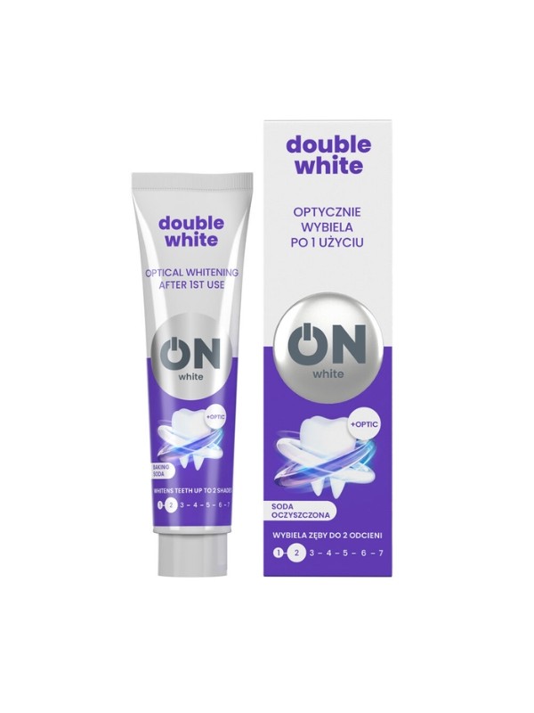 ON WHITE DOUBLE WHITE Whitening tandpasta Baking Soda 75 ml