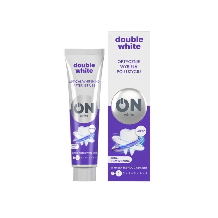 ON WHITE DOUBLE WHITE Whitening toothpaste Baking Soda 75 ml