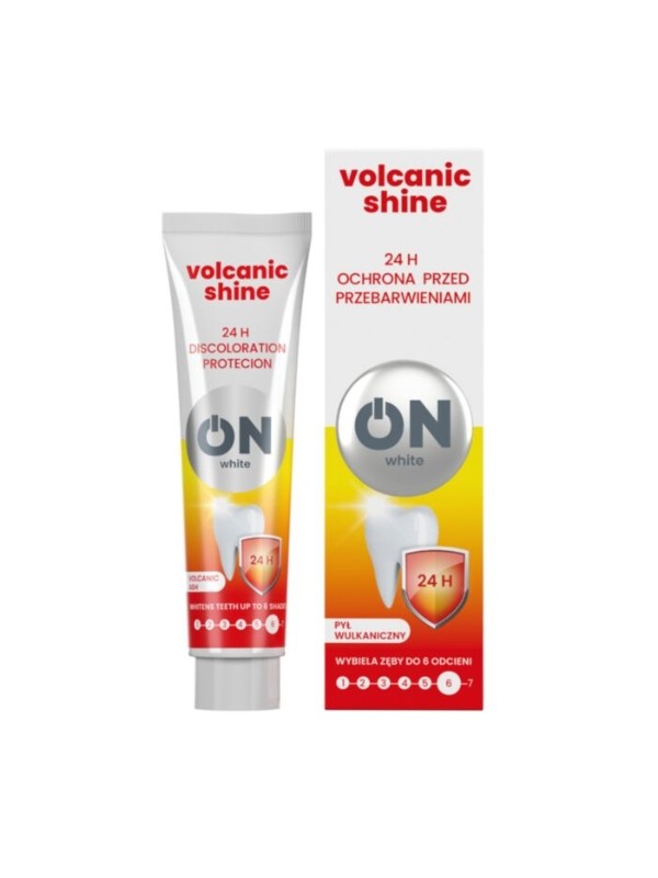 ON WHITE VOLCANIC SHINE Tandpasta tegen verkleuring 75 ml