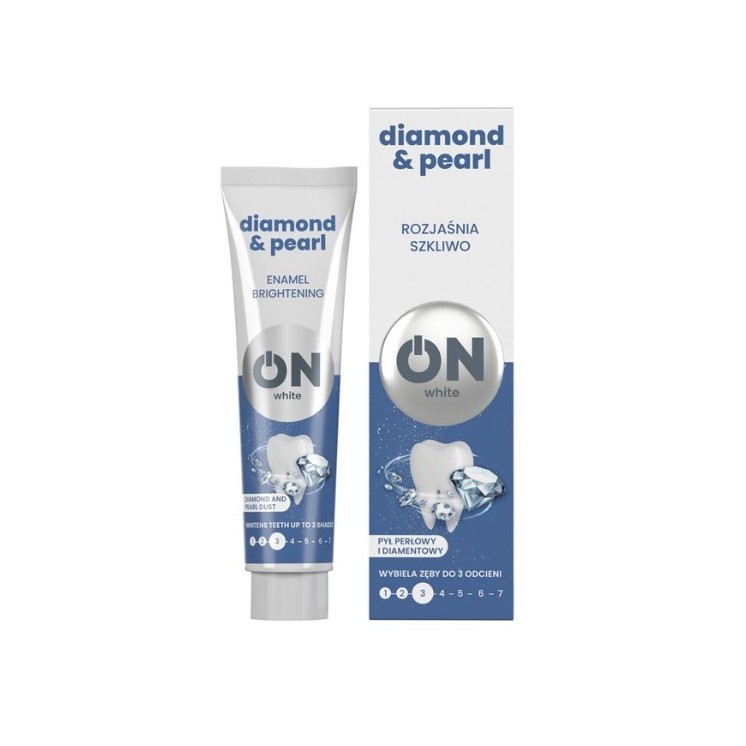 ON WHITE DIMOND& PEARL Toothpaste with pearl and diamond dust 75 l