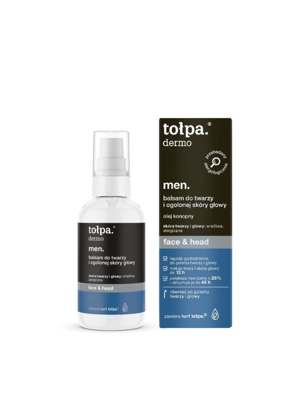 Tołpa Dermo Men Face&Head Balsem voor gezicht en geschoren hoofdhuid 75ml