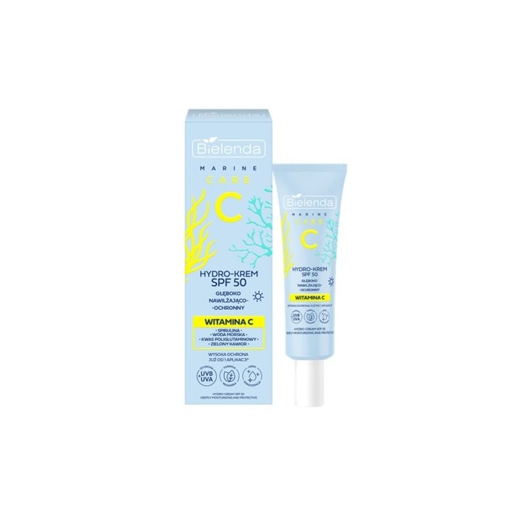 Bielenda C MARINE CARE Hydro cream, deeply moisturizing and protective SPF50 40ml