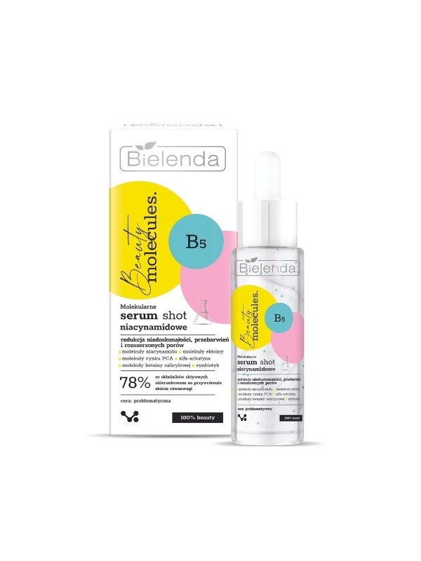 Bielenda Beauty Molecules Serum -shot voor het gezicht met niacinamide 30g