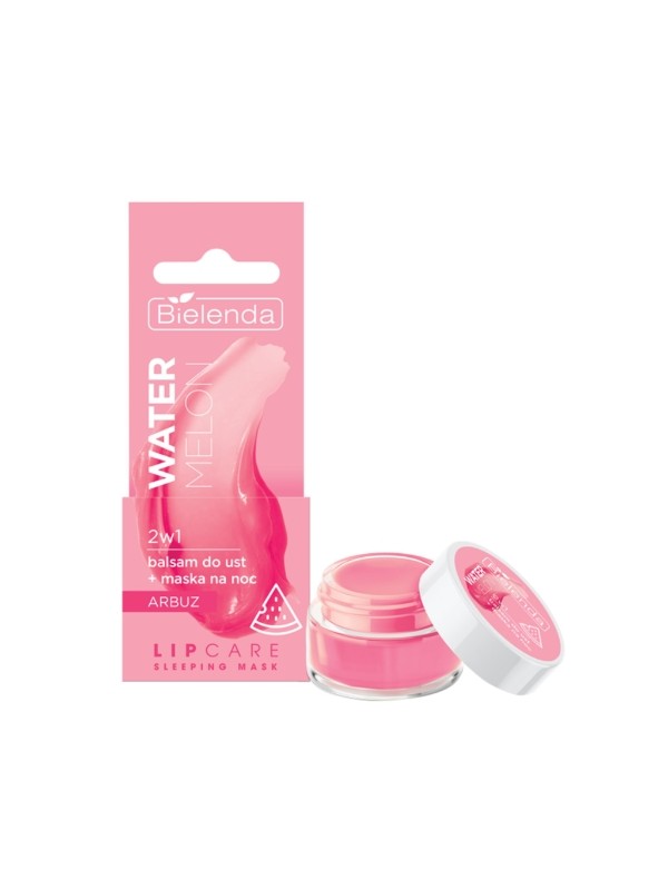 Bielenda Lip Care Sleeping Mask Watermelon Mania 2in1 Lip balm + night mask